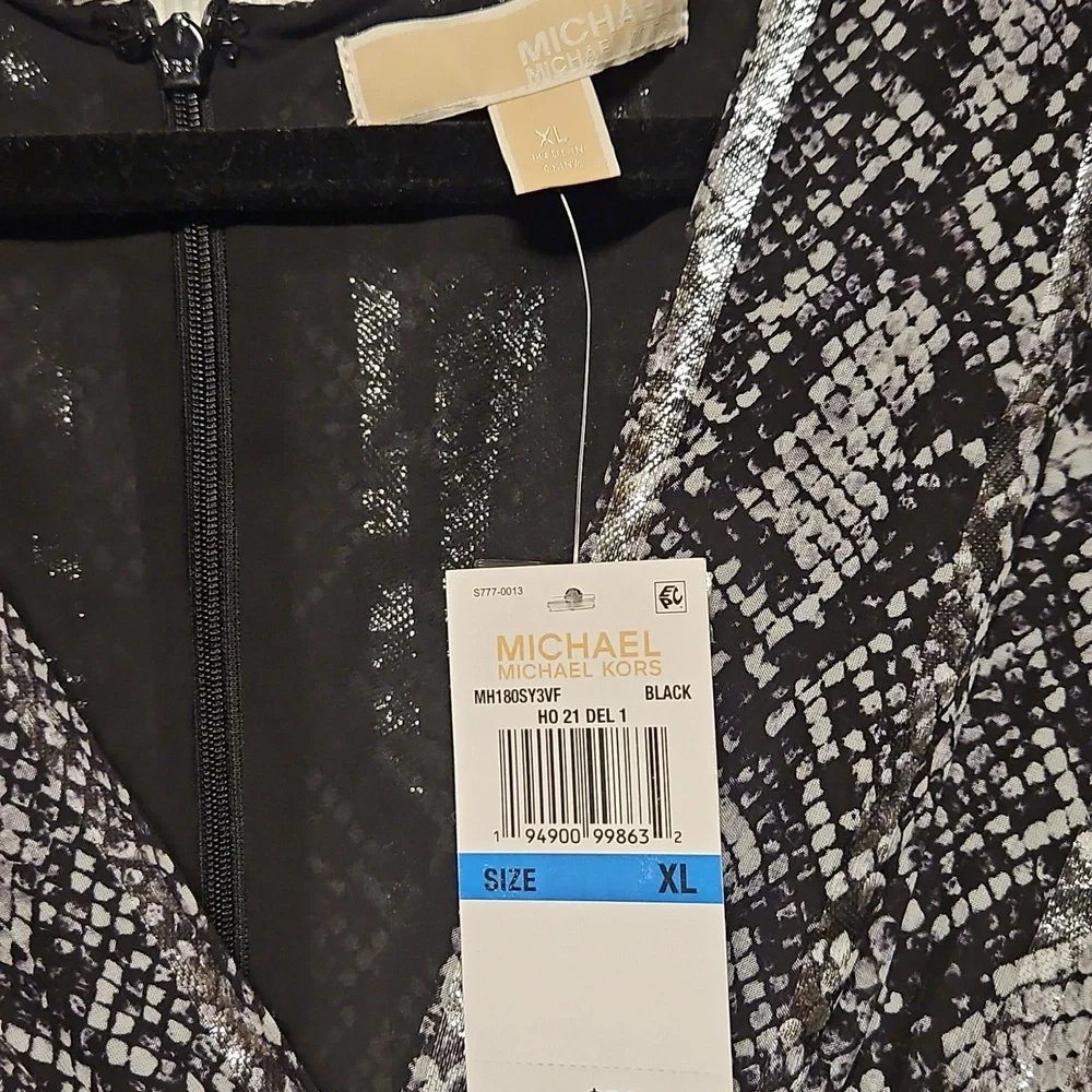 Michael Kors Python Print Mini Dress